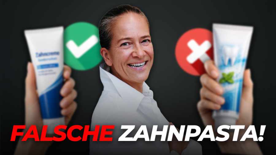 Falsche Zahnpasta